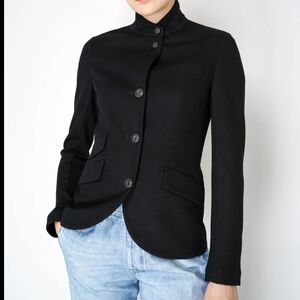 Rag & Bone Slade Black Wool Military Blazer Size 2